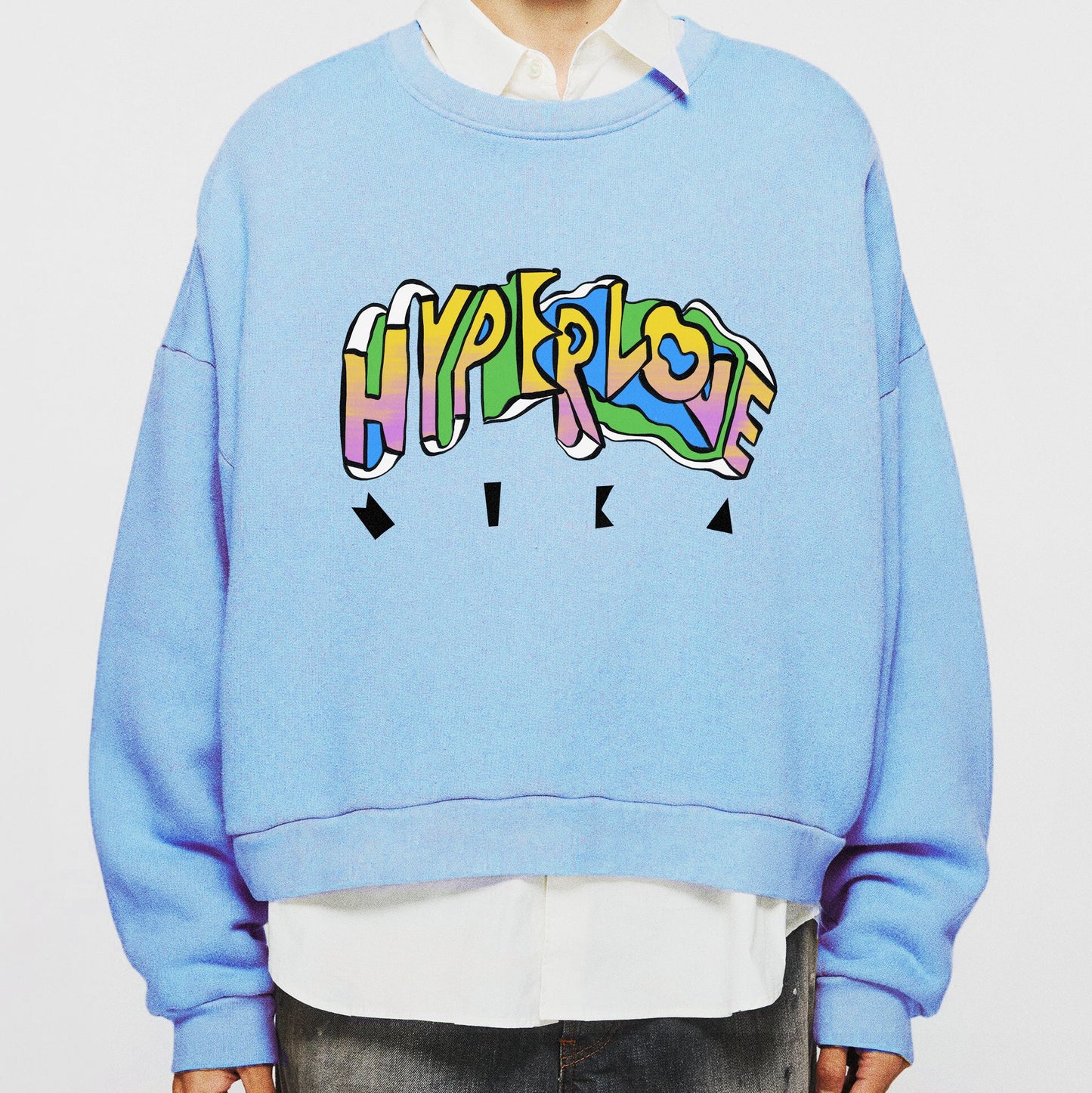 HYPERLOVE BLUE SWEATSHIRT